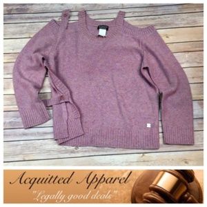 Sonia Rykiel Cold Shoulder Open Side Sweater Wool